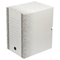 Короб архивный с клапаном А4 (260х325 мм), 200 мм, до 1800 листов, плотный, микрогофрокартон, BRAUBERG, 126510