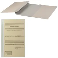 Папка архивная для переплета А4 (310х215 мм), 100 мм, без клапанов, переплетный картон/бумвинил, 1258