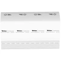 Полотенца бумажные 200 шт., VEIRO (Система H2) COMFORT, 2-слойные, белые, КОМПЛЕКТ 21 пачка, 22,5х21,3, Z-сложение, KZ202