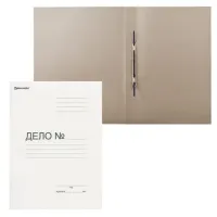 Скоросшиватель картонный мелованный BRAUBERG, гарантированная плотность 440 г/м2, до 200 листов, 128987