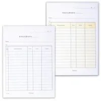 Бланк бухгалтерский, офсет, 3-слойный самокопирующийся, "Накладная", А5 (147х207 мм), СПАЙКА 50 шт., 130128