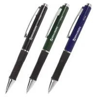 Ручка шариковая автоматическая с грипом BRAUBERG "Style", СИНЯЯ, корпус ассорти, узел 0,7 мм, линия письма 0,35 мм, 140587