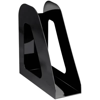 Лоток вертикальный для бумаг "Фаворит" (233х240 мм), ширина 90 мм, черный, ЛТВ-30495