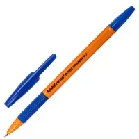 Ручка шариковая Erich Krause "R-301 Orange" синяя, 0,7мм, грип