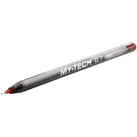 Ручка шариковая PenSan "My-Tech" красная, 0,7мм, игольчатый стержень, на масляной очнове