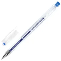 Ручка гелевая BRAUBERG "EXTRA", СИНЯЯ, корпус прозрачный, узел 0,5 мм, линия 0,35 мм, 143902
