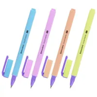 Ручка гелевая BRAUBERG "COLOR PASTEL", СИНЯЯ, корпус ассорти, узел 0,5, линия 0,35 мм, 144121
