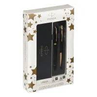 Набор PARKER "Urban Black GT": шариковая ручка синяя и перьевая ручка синяя, 2093381