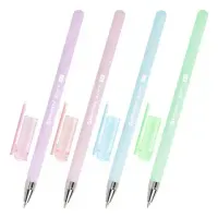 Ручка шариковая BRAUBERG "SOFT PASTEL", СИНЯЯ, корпус ассорти, узел 0,7 мм, линия 0,35 мм, 144397