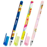 Ручка шариковая с принтом FUNSTER (ФАНСТЕР) STICK "КОТ-ЭНТУЗИАСТ", СИНЯЯ, SOFT TOUCH покрытие, узел 0,7 мм, линия 0,35 мм, 144398