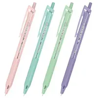 Ручка шариковая автоматическая с грипом BRAUBERG "CLASSIC PASTEL", СИНЯЯ, корпус ассорти, пишущий узел 0,5 мм, линия письма 0,35 мм, 144468