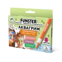 Аквагрим аквамаркеры для лица и тела, 8 цветов, FUNSTER (ФАНСТЕР), 152608