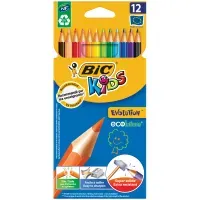 Карандаши цветные пластиковые Bic "Evolution 93", 12цв., заточен., картон, европодвес