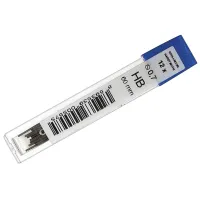 Грифели запасные 0,7 мм, HB, KOH-I-NOOR, КОМПЛЕКТ 12 шт., 4162/HB, 41620HB007PKRU