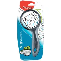 Лупа Maped "Ergologic", 75мм, 3-х кратное увеличение, европодвес