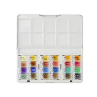 Краски акварельные художественные "Санкт-Петербург", 24 цвета, кювета 2,5 мл, пластиковая коробка, Невская Палитра, 1942017