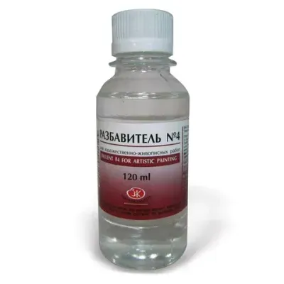 Разбавитель для красок универсальный №4 «Пинен», для масл., пентамасл., алкид. красок, лаков, 120 мл, Невская Палитра, 2433902