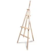 Мольберт напольный «Ученический», размер полок 130 см, угол 50-90°, в собранном виде 66х183х88 см, Невская Палитра, 750 02-1