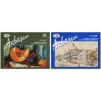 Краски акварельные художественные ГАММА "Студия", 18 цветов, кювета 2,5 мл, картонная коробка, 215003