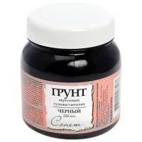 Грунт акриловый "Сонет", черный, баночка 220 мл, Невская Палитра, 2123922