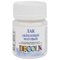 Лак акриловый матовый "Декола", 50 мл, в банке, Невская Палитра, 5828921