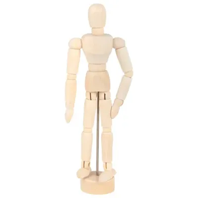 Манекен человека художественный, высота 16 см, натуральное дерево, BRAUBERG ART CLASSIC, 192513