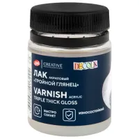 Лак акриловый тройной глянец "Декола", 50 мл, в банке, Невская Палитра, 5828961