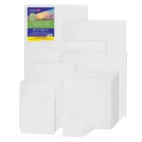 Холсты на картоне НАБОР 30 штук в коробе, хлопок, грунт, 280 г/м2, BRAUBERG ART CLASSIC, 192663