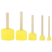 Кисть-спонж для рисования художественный, набор 5 штук, BRAUBERG ART DEBUT, 201089