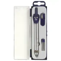 Готовальня BRAUBERG "Student Oxford", 3 предмета: циркуль 140 мм, грифель, точилка, пенал с подвесом, 210332