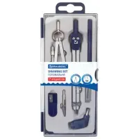 Готовальня BRAUBERG "Student Oxford", 7 предметов: наполнение-1, пенал с подвесом, 210347