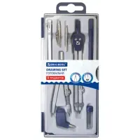 Готовальня BRAUBERG "Student Oxford", 8 предметов: наполнение-1, пенал с подвесом, 210350