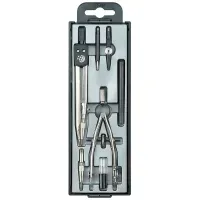 Готовальня 7 предметов, пластиковый пенал, GLOBUS, НЧ7-30-50