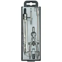 Готовальня 5 предметов, пластиковый пенал, GLOBUS, НЧ5-70-50