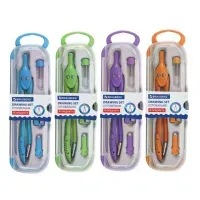 Готовальня BRAUBERG "Modern", 4 предмета: циркуль 135 мм, точилка, отвёртка, грифель, 210664