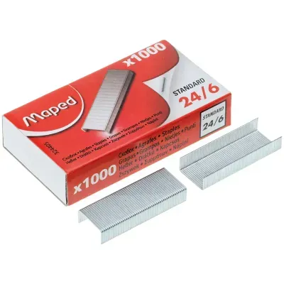 Скобы для степлера №24/6 Maped "Standard", оцинкованные, 1000шт.