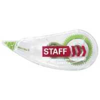 Корректирующая лента STAFF College, 5 мм х 6 м, корпус прозрачный, блистер, 226807
