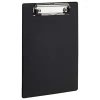 Доска-планшет МАЛЫЙ ФОРМАТ (158х230 мм), А5, STAFF, с прижимом, картон/ПВХ, ЧЕРНАЯ, 229556
