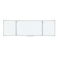 Доска магнитно-маркерная 3-х элементная 100х150/300 см, 5 рабочих поверхностей, белая, BRAUBERG, 231708