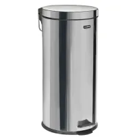 Ведро мусорное с педалью 30 литров "Classic", ЗЕРКАЛЬНОЕ, нержавеющая сталь, со съемным внутренним ведром, LAIMA, 232263