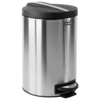 Ведро мусорное с педалью 12 литров "Modern", МАТОВОЕ, нержавеющая сталь, со съемным внутренним ведром, LAIMA, 232264