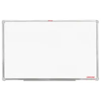 Доска магнитно-маркерная 60х90 см, алюминиевая рамка, ГАРАНТИЯ 10 ЛЕТ, РОССИЯ, ОФИСМАГ, 236446