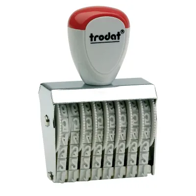 Нумератор ручной ленточный, 8 разрядов, оттиск 38х5 мм, TRODAT 1558, 86111