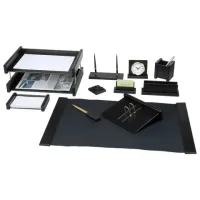 Набор подарочный настольный BESTAR "Platon" из дерева, 12 предметов, цвет "черное дерево", 237214