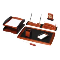 Набор настольный GALANT "Cayman" из дерева, 9 предметов, цвет "палисандр/чёрный", 238160