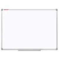 Доска магнитно-маркерная 70х50 см, алюминиевая рамка, ГАРАНТИЯ 10 ЛЕТ, РОССИЯ, BRAUBERG, 238185