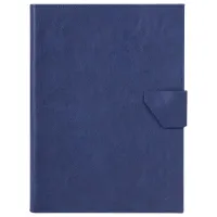 Папка-органайзер семейная для 4-х комплектов документов, формат А4, экокожа, синяя, BRAUBERG, 238206