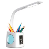 Настольная лампа / светильник / ночник с органайзером и дисплеем "8 в 1", LED 10 Вт, DASWERK (ДАСВЕРК), 238324
