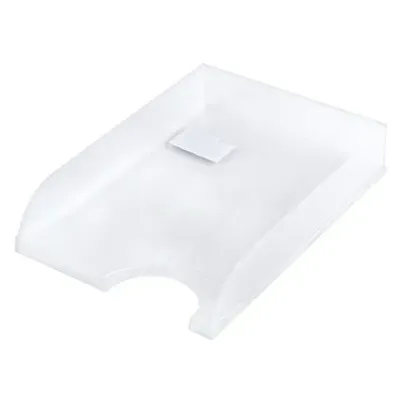 Лоток горизонтальный для бумаг BRAUBERG "Standard", 350х253х65 мм, прозрачный, 238349