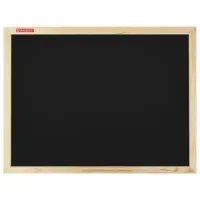 Доска для мела магнитная 45х60 см, черная, деревянная рамка, BRAUBERG "Wood", 238802